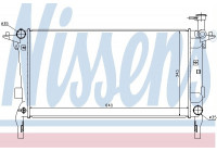 Radiateur, refroidissement du moteur 67554 Nissens
