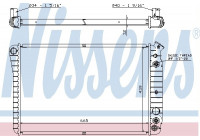 Radiateur, refroidissement du moteur 67600 Nissens