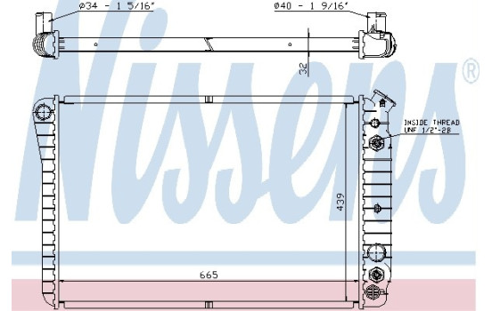 Radiateur, refroidissement du moteur 67600 Nissens