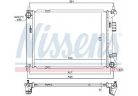 Radiateur, refroidissement du moteur 67603 Nissens