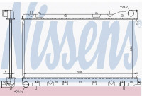 Radiateur, refroidissement du moteur 67726 Nissens