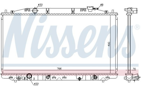 Radiateur, refroidissement du moteur 68096 Nissens