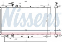 Radiateur, refroidissement du moteur 681386 Nissens
