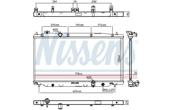 Radiateur, refroidissement du moteur 681394 Nissens
