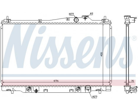 Radiateur, refroidissement du moteur 68142 Nissens, Image 2