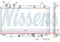 Radiateur, refroidissement du moteur 68147 Nissens