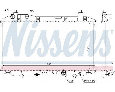 Radiateur, refroidissement du moteur 68147 Nissens