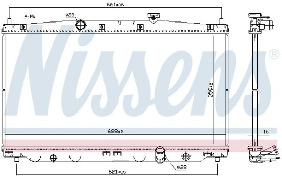 Radiateur, refroidissement du moteur 68148 Nissens, Image 6