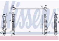 Radiateur, refroidissement du moteur 68523 Nissens