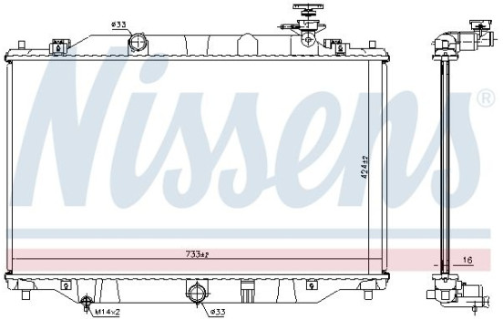Radiateur, refroidissement du moteur 68534 Nissens