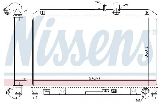 Radiateur, refroidissement du moteur 68540 Nissens