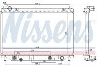 Radiateur, refroidissement du moteur 68552 Nissens