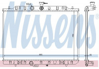 Radiateur, refroidissement du moteur 68724 Nissens