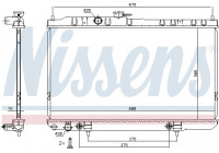 Radiateur, refroidissement du moteur 68736 Nissens