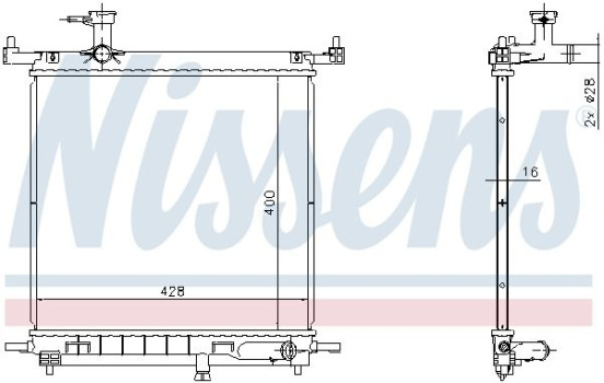 Radiateur, refroidissement du moteur 68770 Nissens