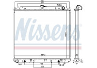 Radiateur, refroidissement du moteur 68809 Nissens