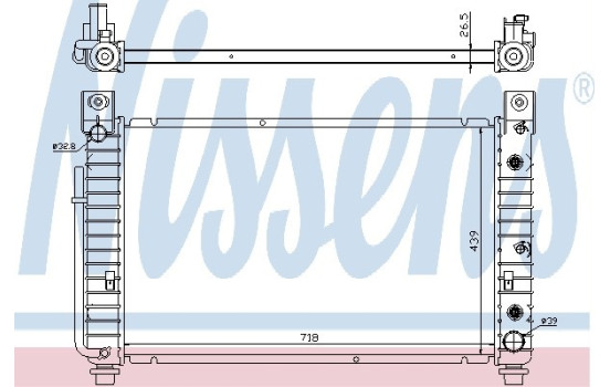 Radiateur, refroidissement du moteur 69092 Nissens