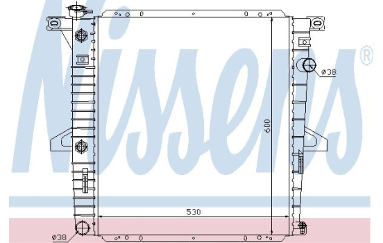 Radiateur, refroidissement du moteur 69203 Nissens