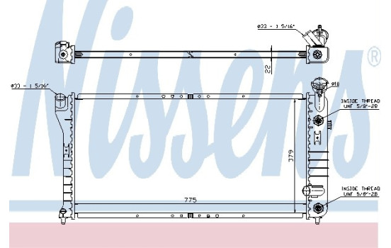 Radiateur, refroidissement du moteur 69215 Nissens