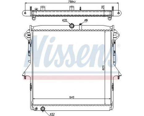 Radiateur, refroidissement du moteur 69241 Nissens