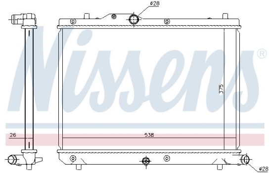 Radiateur, refroidissement du moteur 69403 Nissens
