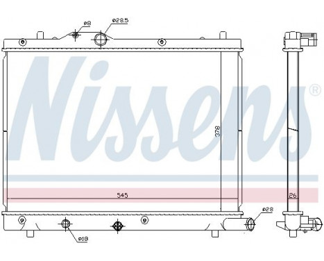 Radiateur, refroidissement du moteur 69404 Nissens