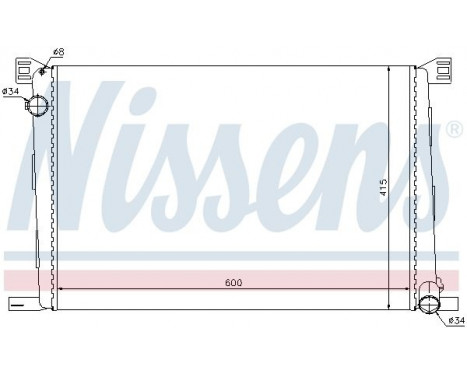 Radiateur, refroidissement du moteur 69706 Nissens, Image 2