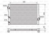 Radiateur, refroidissement du moteur 701549 Valeo