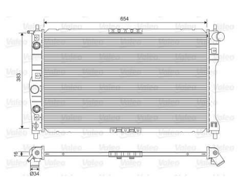 Radiateur, refroidissement du moteur 701558 Valeo