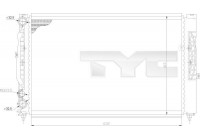 Radiateur, refroidissement du moteur 702-0011 TYC