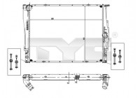 Radiateur, refroidissement du moteur 703-0004 TYC