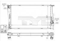 Radiateur, refroidissement du moteur 703-0008 TYC