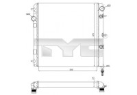 Radiateur, refroidissement du moteur 705-0071-R TYC