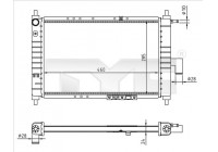 Radiateur, refroidissement du moteur 706-0023-R TYC