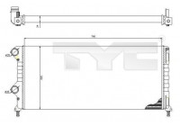 Radiateur, refroidissement du moteur 709-0015-R TYC