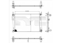 Radiateur, refroidissement du moteur 710-0031 TYC