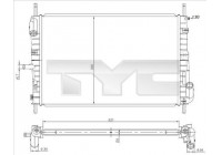 Radiateur, refroidissement du moteur 710-0047 TYC