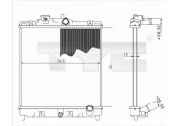 Radiateur, refroidissement du moteur 712-0052 TYC