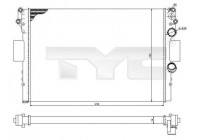 Radiateur, refroidissement du moteur 715-0001-R TYC