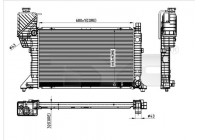 Radiateur, refroidissement du moteur 721-0007 TYC