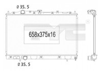 Radiateur, refroidissement du moteur 723-1009 TYC