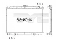 Radiateur, refroidissement du moteur 724-1013 TYC