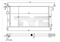 Radiateur, refroidissement du moteur 725-0020 TYC