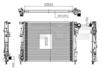 Radiateur, refroidissement du moteur 725-0032 TYC