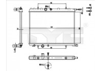 Radiateur, refroidissement du moteur 726-0016-R TYC