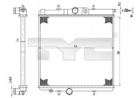 Radiateur, refroidissement du moteur 726-0017-R TYC