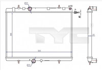 Radiateur, refroidissement du moteur 726-0020-R TYC