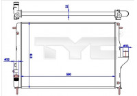 Radiateur, refroidissement du moteur 728-0056-R TYC