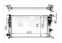 Radiateur, refroidissement du moteur 728-0065-R TYC