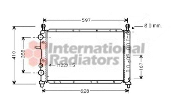 Radiateur, refroidissement du moteur 73002073 International Radiators, Image 2